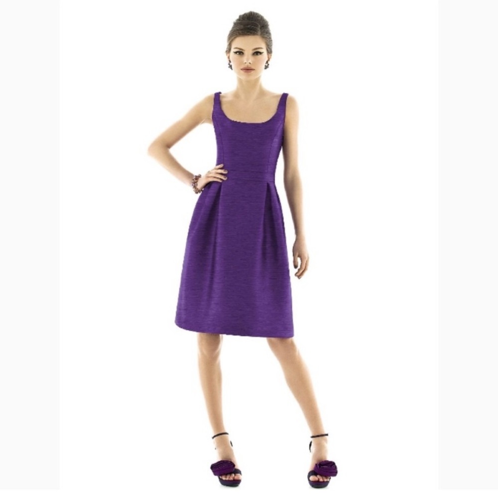 NWT Alfred Sung Purple Bridesmaid Formal Dress